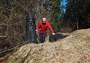 Monte Guglielmo (Golem) dal Bosco degli Gnomi il 16 marzo 2013